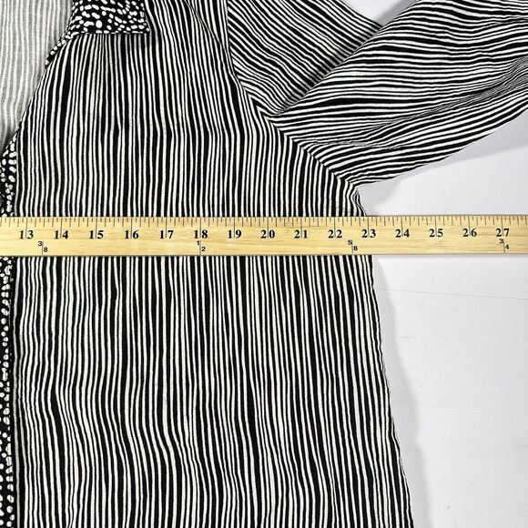 Habitat Tunic Top Size L‎ Textured Gray Artsy Minimalist Lagenlook Relaxed NWOT - Picture 13 of 14